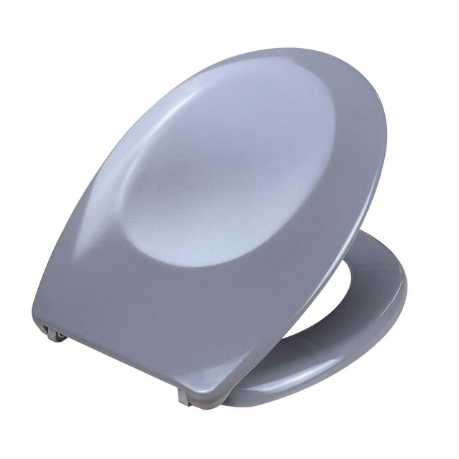 Slow Close Grey Toilet Seat