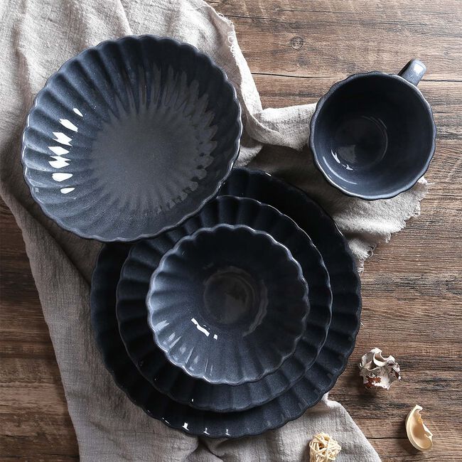 Heritage Scallop Slate Pasta Bowl