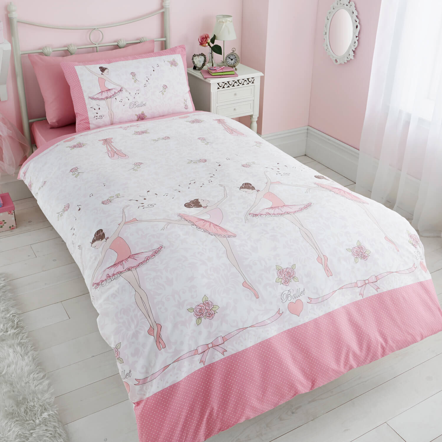 Princess ballerina bedding top
