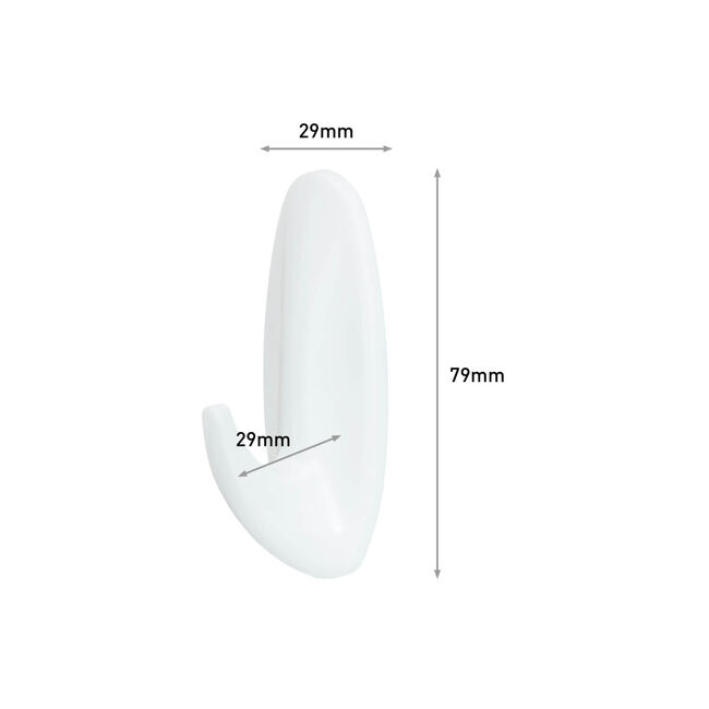 Command 2 Pack Medium Plastic Hooks 
