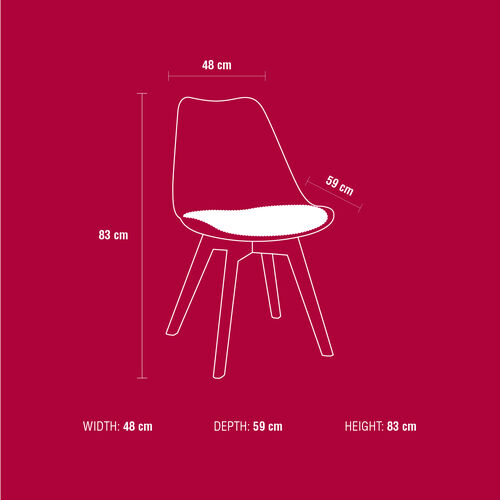 Aletta Dove White Dining Chair