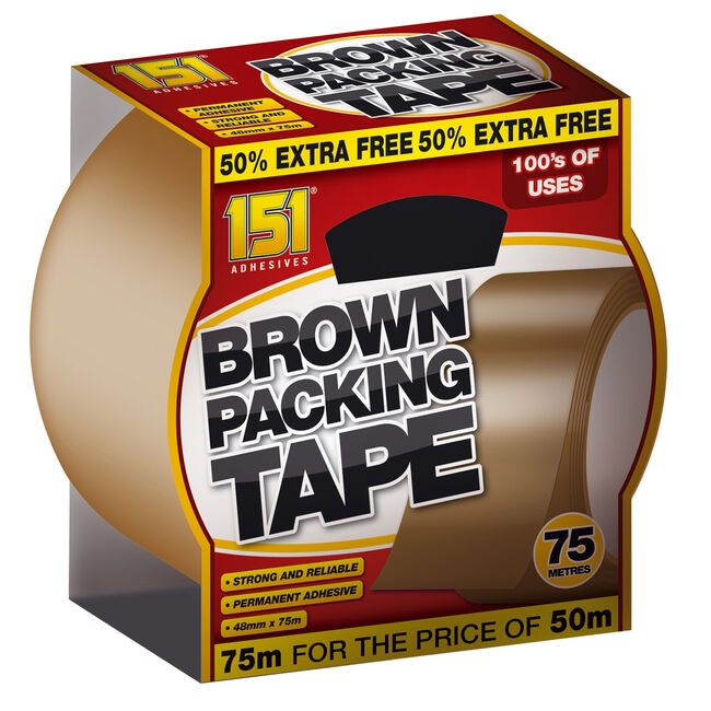 151 Brown Packing Tape 75M