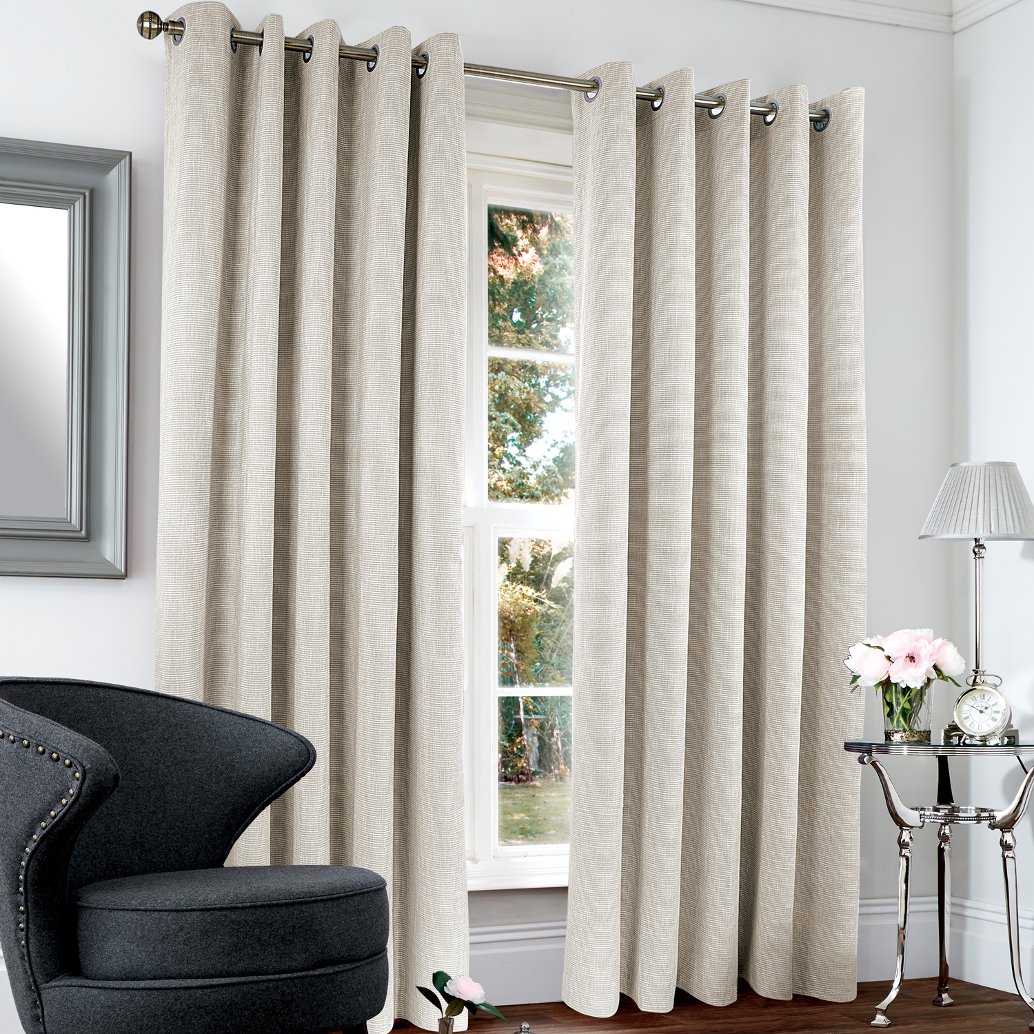 Blackout & Thermal Basketweave Curtains - Home Store + More